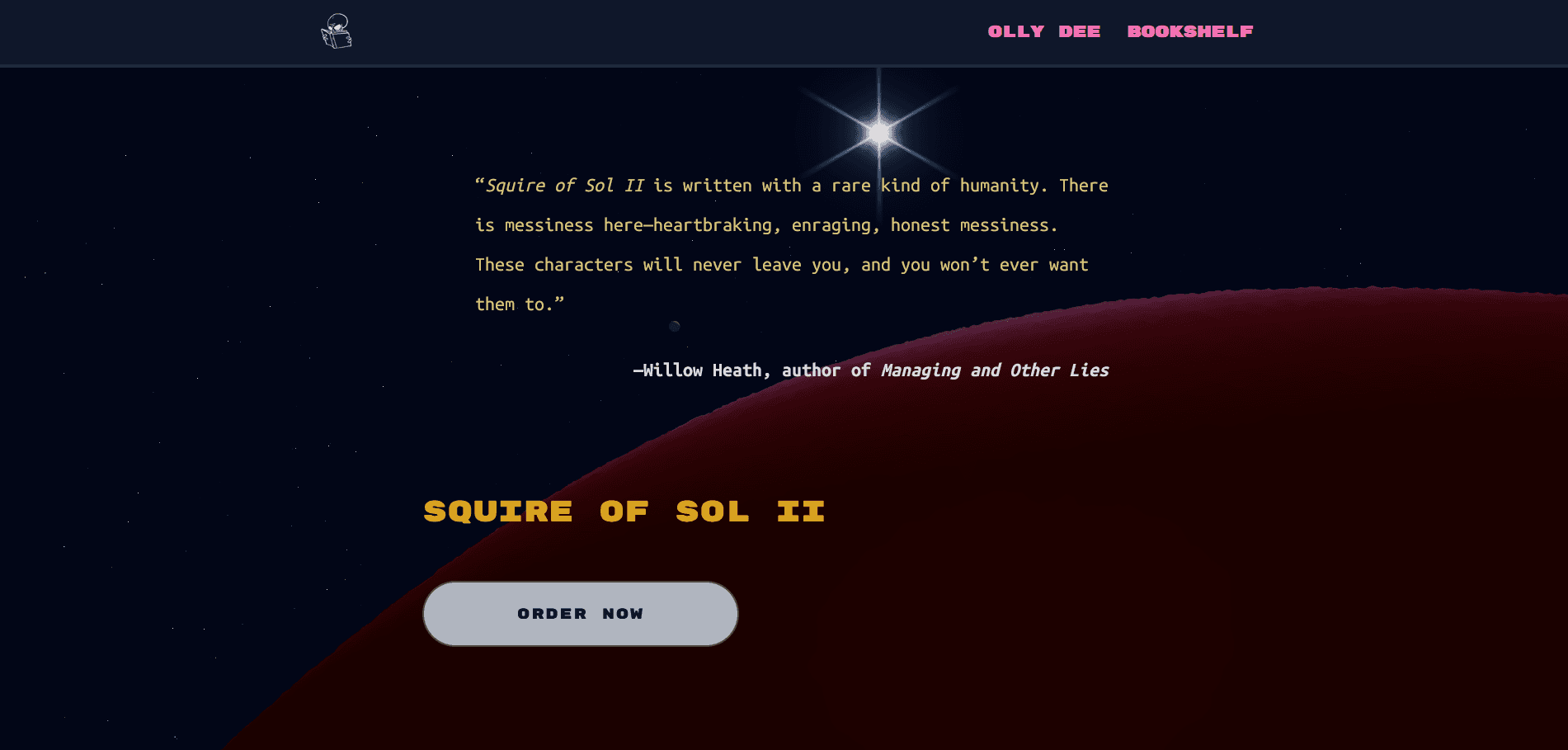 screenshot of ollydee.com